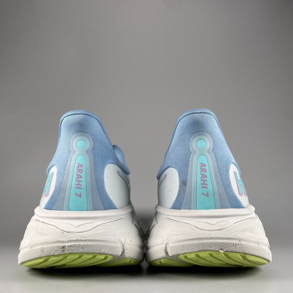 Hoka One One Arahi 7 Womens Size 10.5 B Blue White Athletic Running Shoe Sneaker - Picture 3 of 9